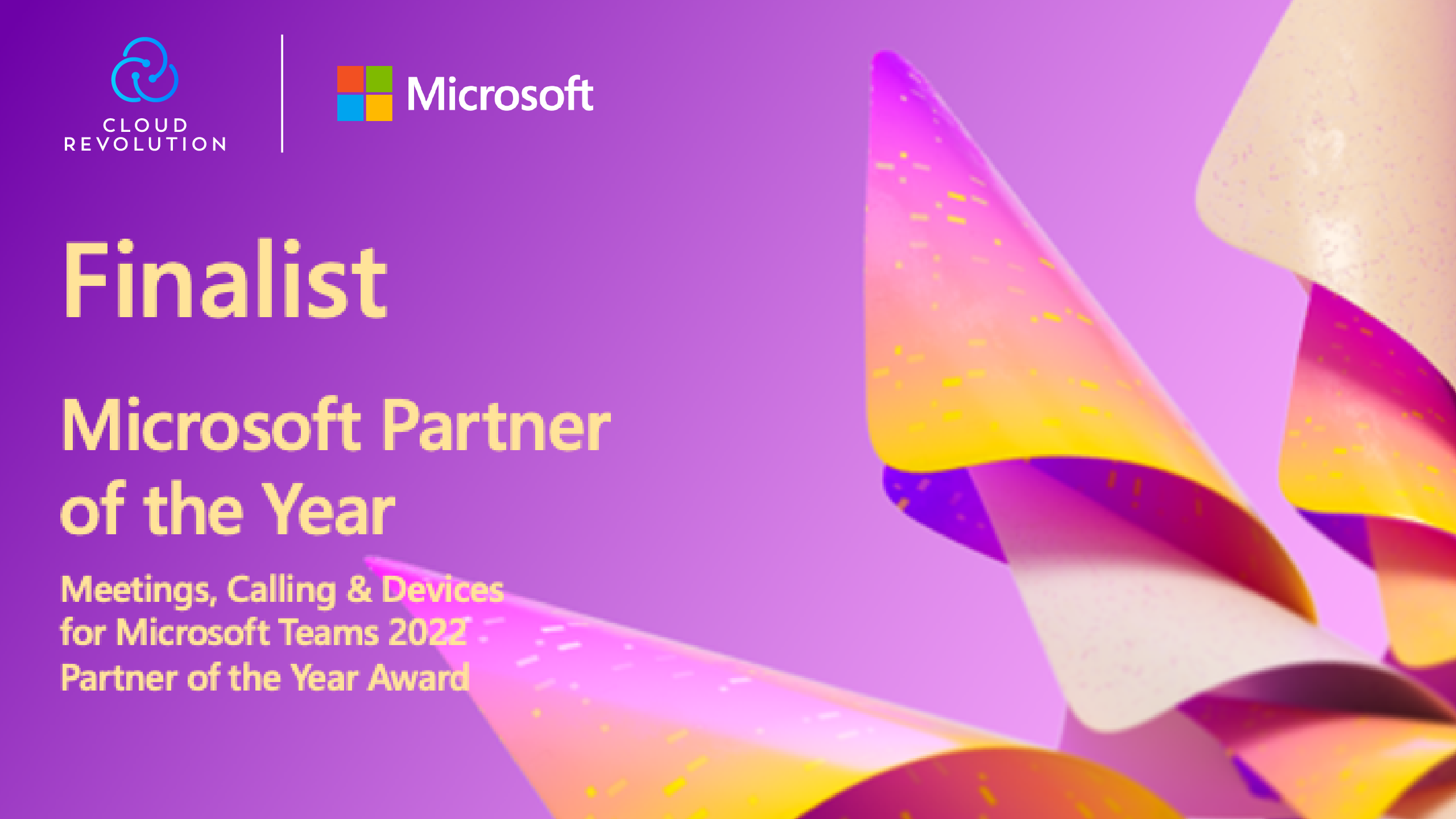 Cloud Revolution recognized as a finalist of 2022 Microsoft Teams ...